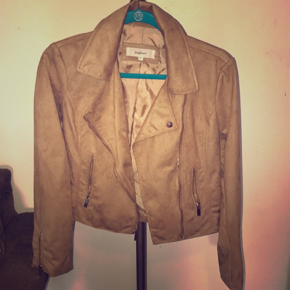 Wild flower Suede jacket